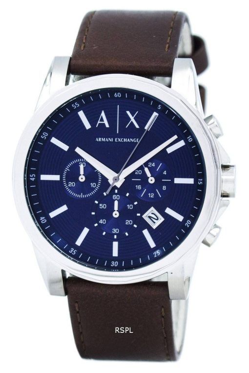 Armani Exchange Quartz chronographe cadran bleu AX2501 montre homme