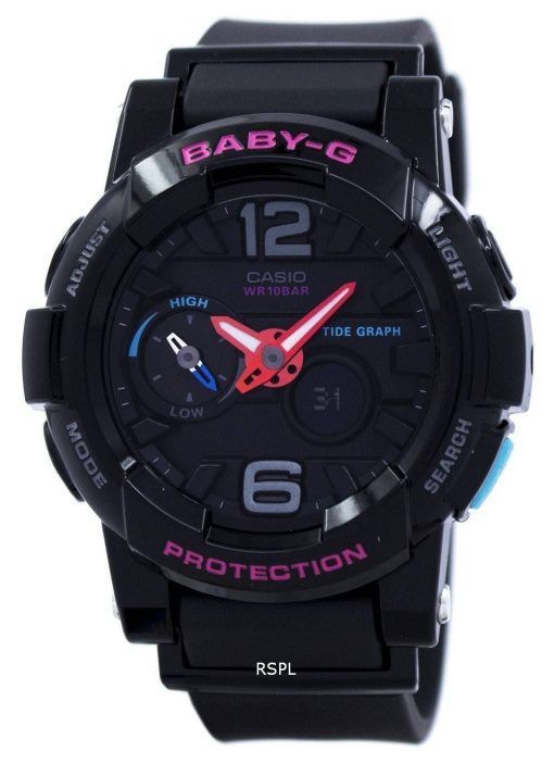 Casio Baby-G résistant aux chocs marée graphique analogique numérique BGA-180-1 b Women Watch