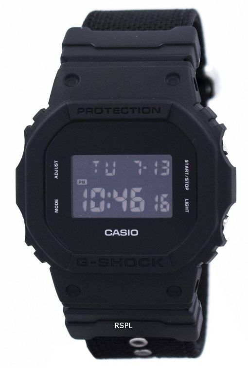 Montre alarme anti-choc numérique Casio G-Shock DW-5600BBN-1 masculine