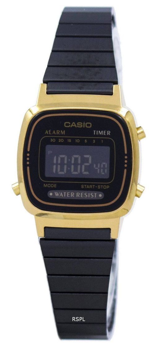 Montre Casio Vintage alarme numérique LA670WEGB-1 b féminin