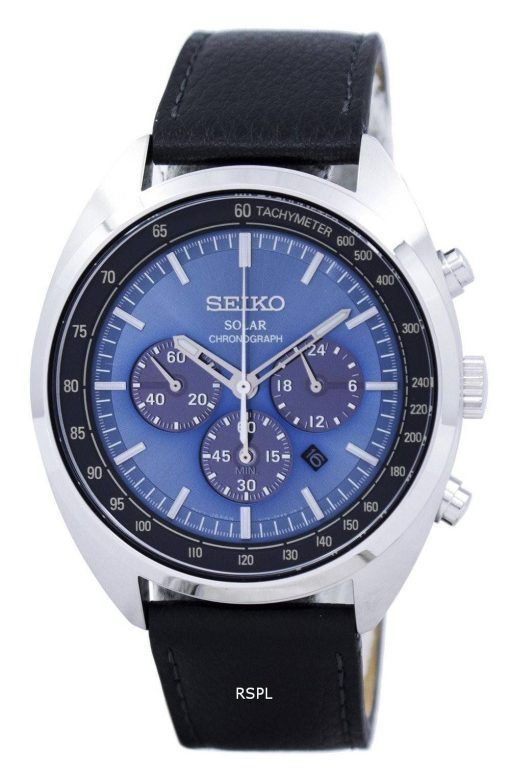Montre Seiko solaire chronographe tachymètre SSC625 SSC625P1 SSC625P hommes