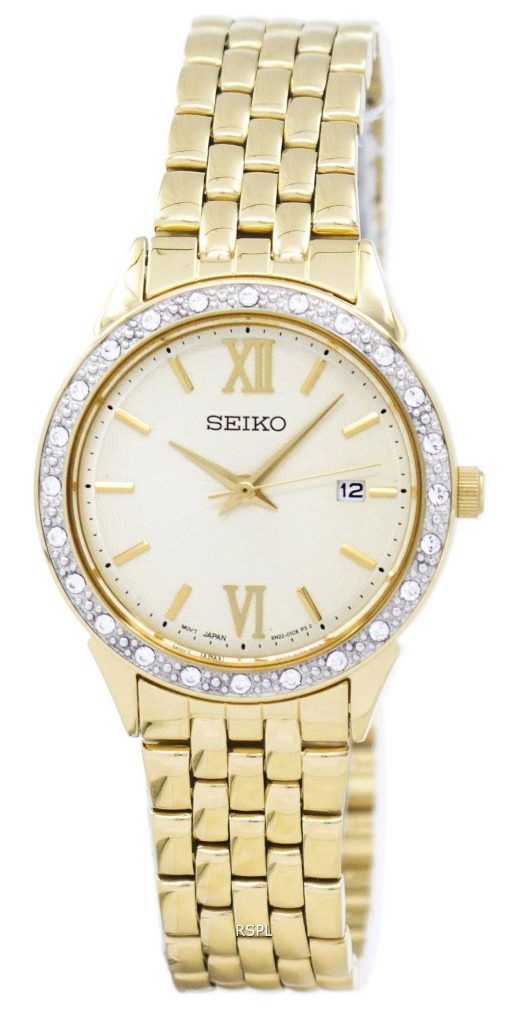 Montre Seiko Quartz diamant Accent SUR688 SUR688P1 SUR688P féminin