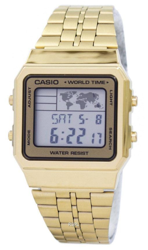 Alarme Casio World Time Digital A500WGA-9DF montre homme