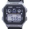 Montre Casio jeunesse série illuminateur chronographe alarme numérique AE-1300WH-8AV masculine