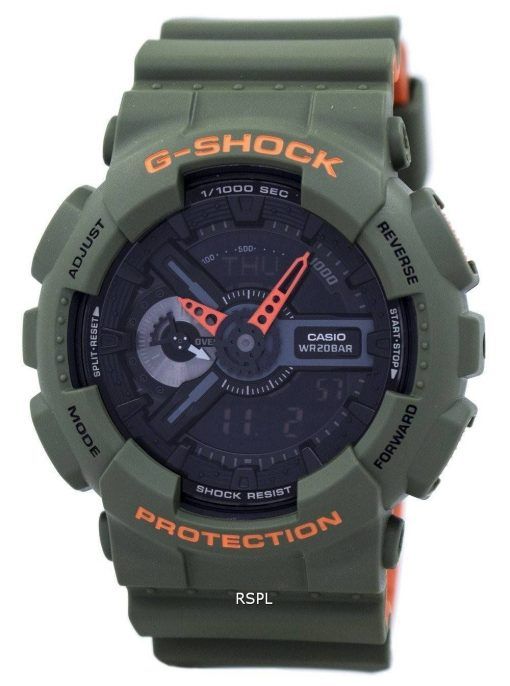 Casio G-Shock résistant aux chocs Analog Digital 200M GA-110LN-3 a montre homme