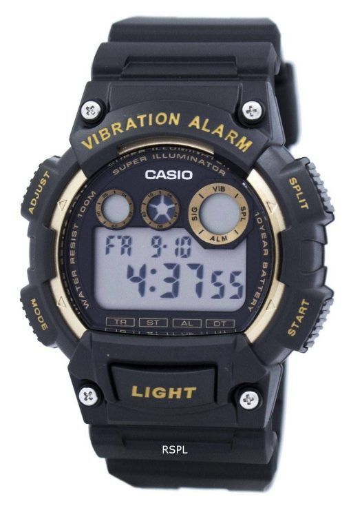 Super Casio Illuminator Vibration alarme numérique W-735H-1A2V montre homme