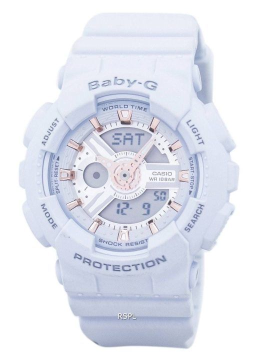 Casio Baby-G monde temps alarme analogique numérique BA-110GA-8 a Women Watch