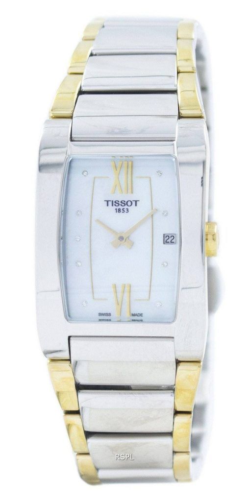 Montre Tissot Generosi-T Quartz diamant Accent T105.309.22.116.00 T1053092211600 féminin