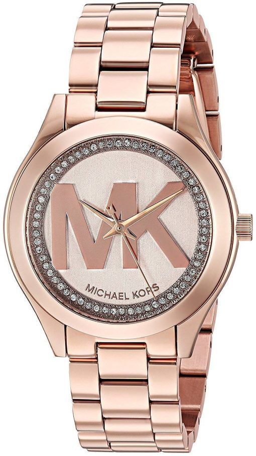 Montre Michael Kors Mini piste Slim Quartz diamant Accent MK3549 féminin