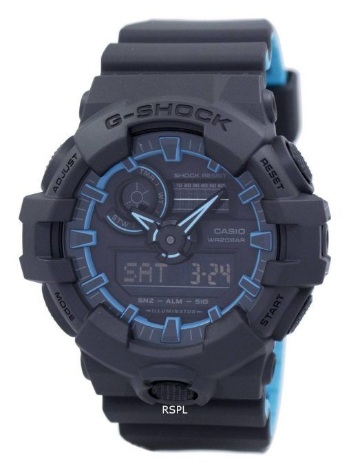 Montre Casio G-Shock illuminateur résistant aux chocs GA700SE de GA-700SE-1 a 2-1 a 2 masculine