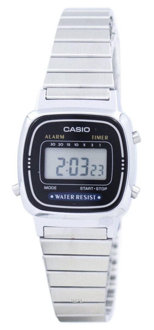 Montre Casio Vintage alarme numérique LA670WD-1 féminin