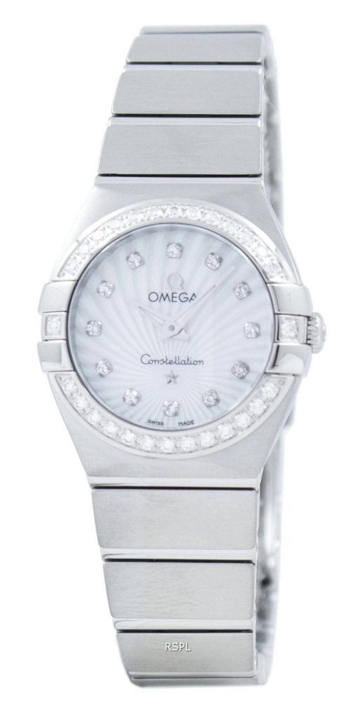 Montre Omega Constellation Quartz diamant Accent 123.15.24.60.55.002 féminin