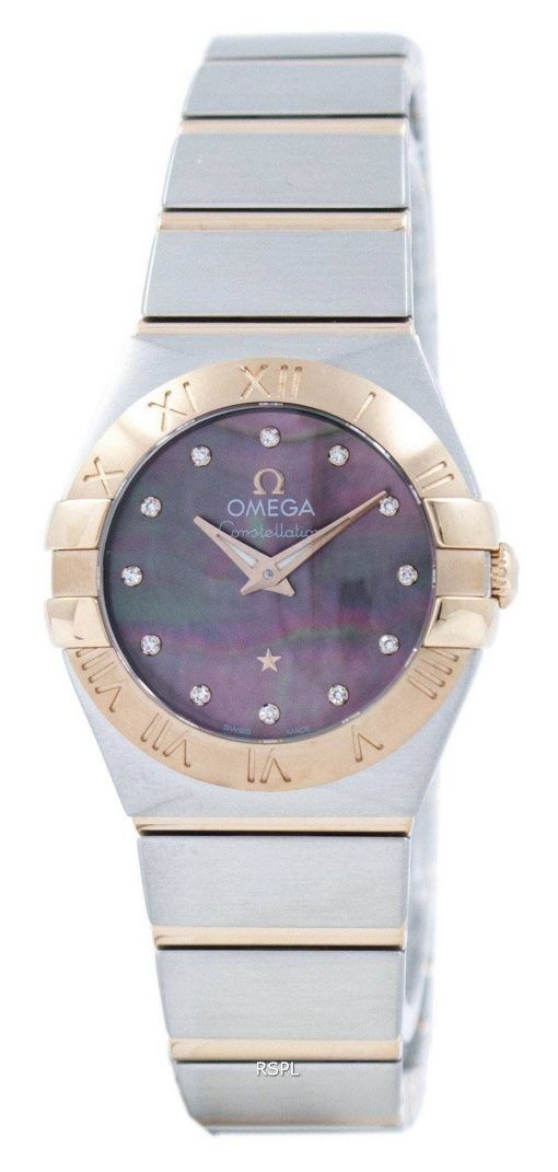 Montre Omega Constellation Tahiti Quartz diamant Accent 123.20.24.60.57.005 féminin