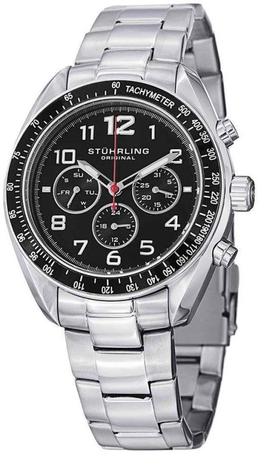 Stührling Original Monaco Concorso Dragster Quartz tachymètre 814.01 montre homme