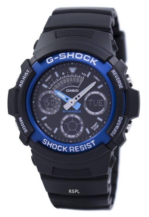 Montre Casio G-Shock monde numérique analogique AW591-2ADR