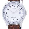 Casio Quartz cadran blanc cuir marron bracelet PSG-1175E-7BDF PSG-1175E-7 b montre homme