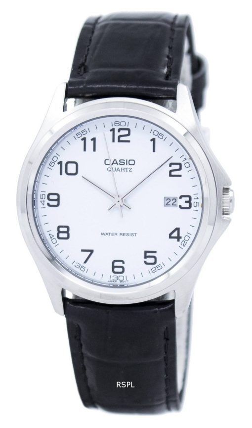 Montre Casio Quartz analogique cadran blanc cuir noir PSG-1183E-7BDF PSG-1183E-7 b masculine