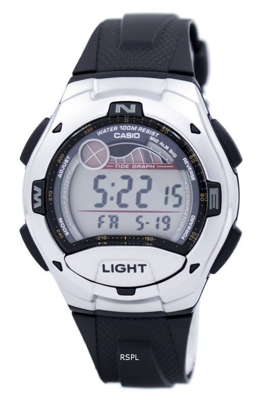 Casio Digital Sports marée graphique illuminateur W-753-1AVDF W-753-1AV montre homme