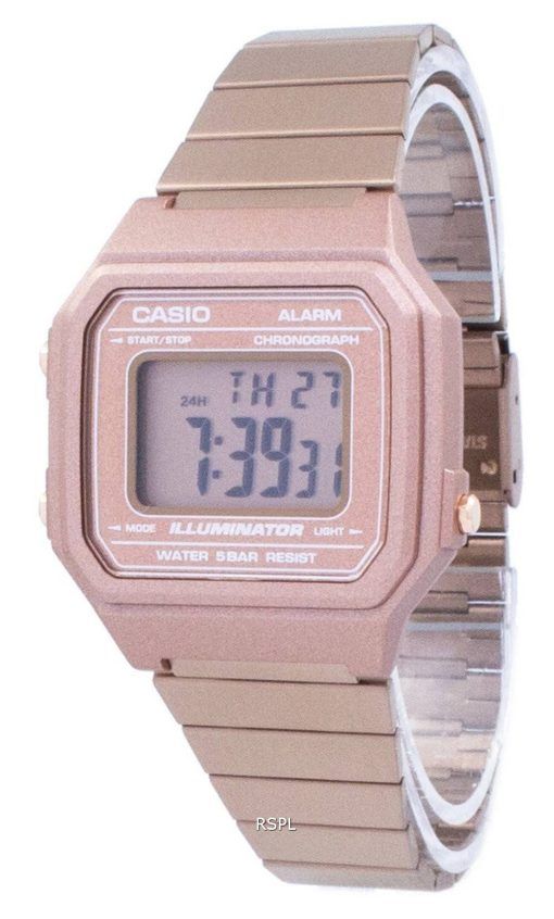 Vintage Casio Illuminator alarme chronographe montre unisexe numérique B650WC-5 a