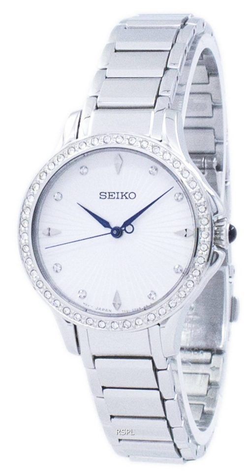 Montre Seiko classique Quartz diamant Accent SRZ485 SRZ485P1 SRZ485P féminin