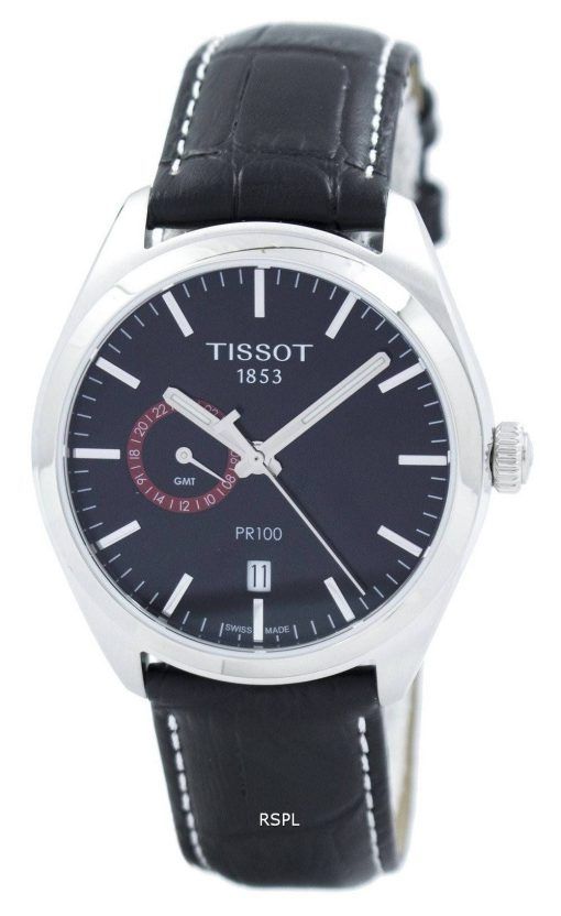Tissot T-Classic PR 100 montre Dual Time Quartz T101.452.16.051.00 T1014521605100 masculin
