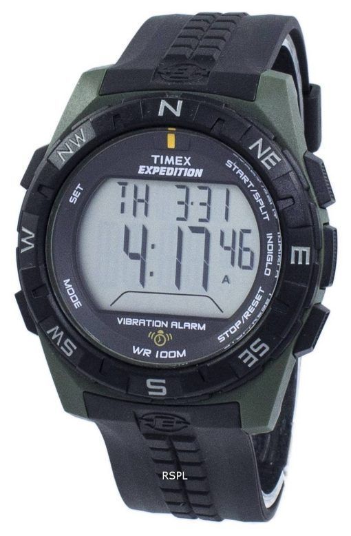 Timex Expedition Vibration alarme Indiglo Digital T49852 montre homme