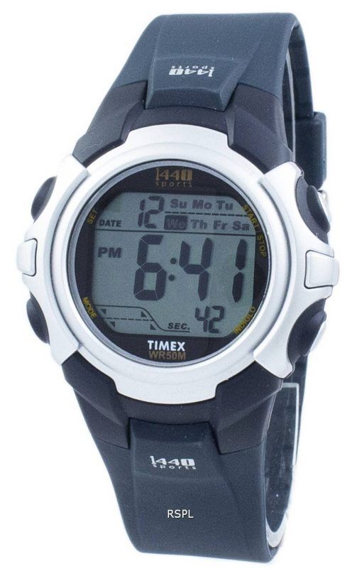 Timex 1440 Sports alarme Indiglo Wi-Fi T5J571 numérique montre homme
