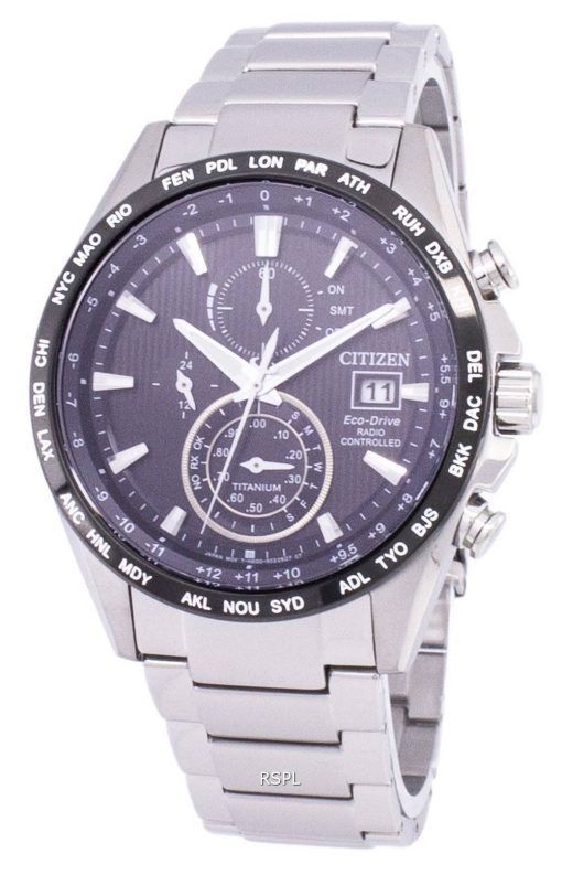 Citizen Eco-Drive Radio Controlled Chronograph AT8154-82F montre homme