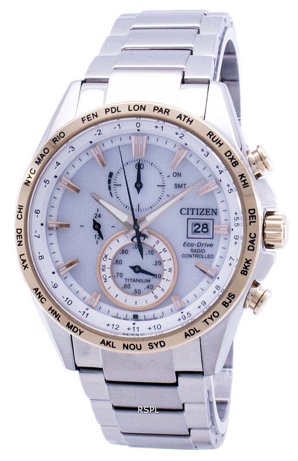 Citizen Eco-Drive Chronograph Power Reserve Radio Controlled AT8156-87A Men's Watch