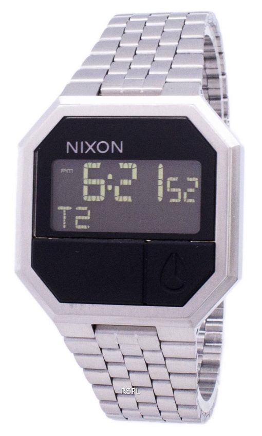 Nixon re-exécution double alarme numérique A158-000-00 montre homme