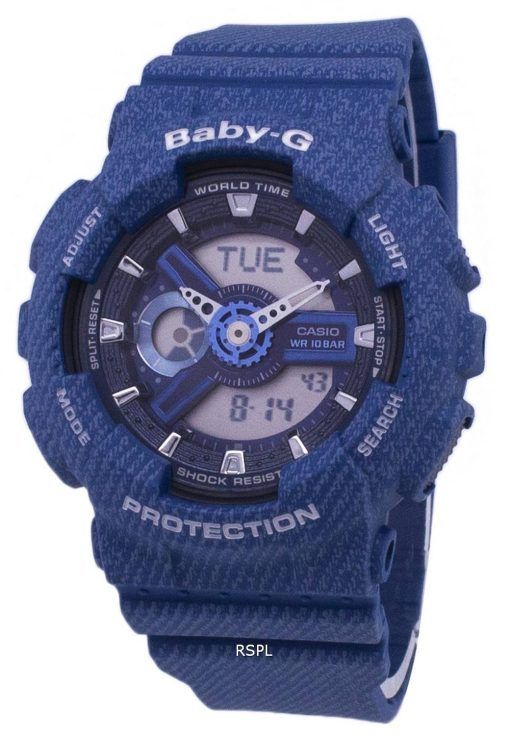 Casio Baby-G Tandem série monde temps BA-110DC-2 a 2 BA110DC-2 a 2 Women Watch