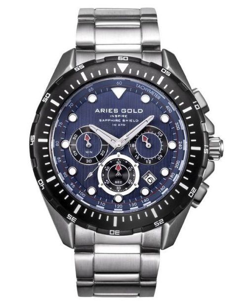 Aries or inspirer montre Atlantique Chronographe Quartz G 7002 SBK-BU homme