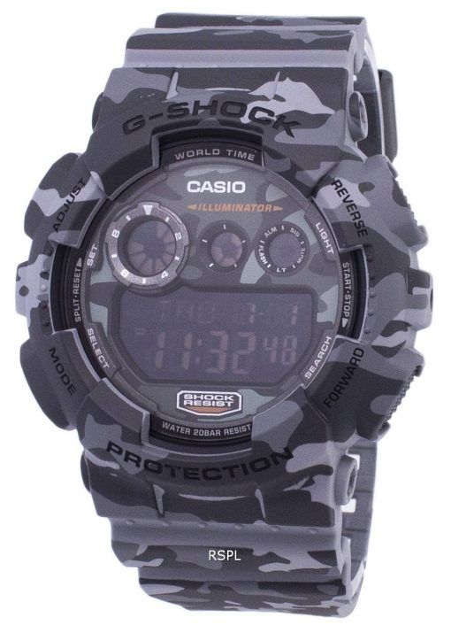 Montre Casio G-Shock Camouflage numérique série GD-120CM-8 hommes