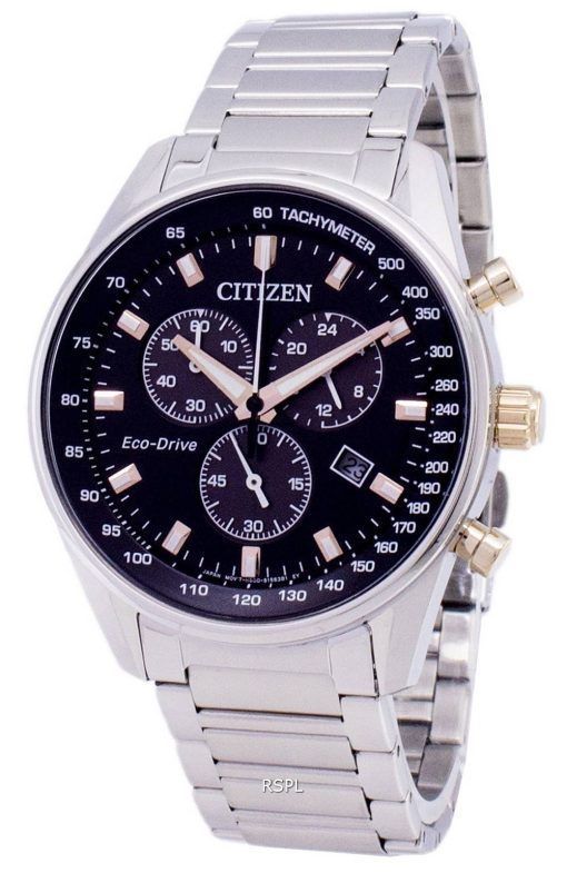 Montre Citizen Eco-Drive chronographe tachymètre AT2396-86F masculine
