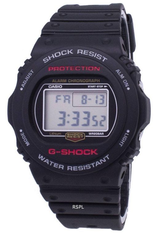 Montre Casio G-Shock chronographe alarme 200M numérique DW-5750E - 1D DW5750E - 1D masculine