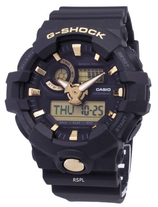 Casio G-Shock illuminateur analogique numérique 200M GA-710-1 a 9 GA710B-1 a 9 montre homme