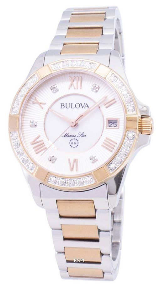 Montre Bulova Marine Star 98R234 diamant Accent Quartz féminin