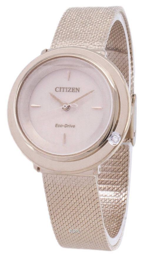 L Citizen Eco-Drive EM0643-84 X analogique diamant Accents Women Watch