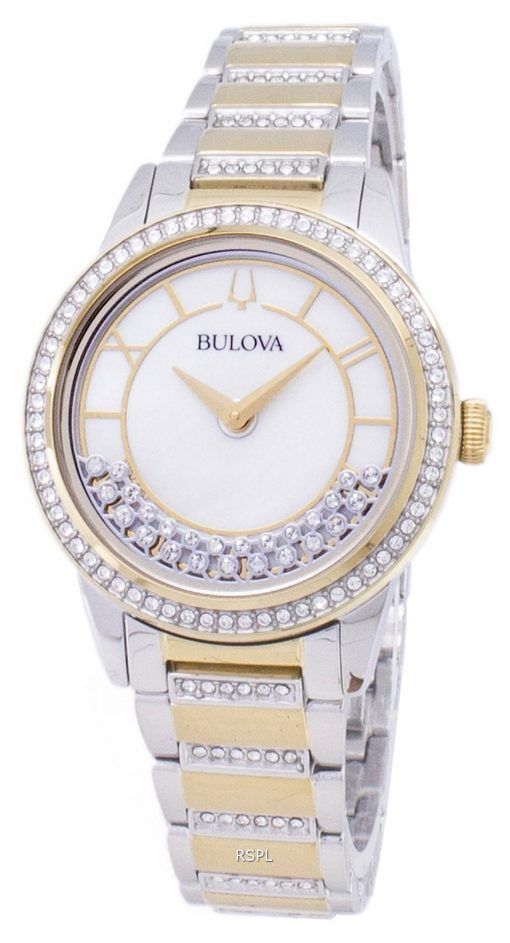Bulova Crystal TurnStyle 98 L 245 Quartz diamant Accents Women Watch
