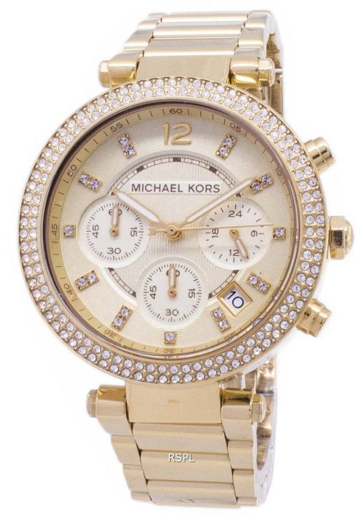 Montre Michael Kors Parker Glitz chronographe cristaux MK5354 féminin