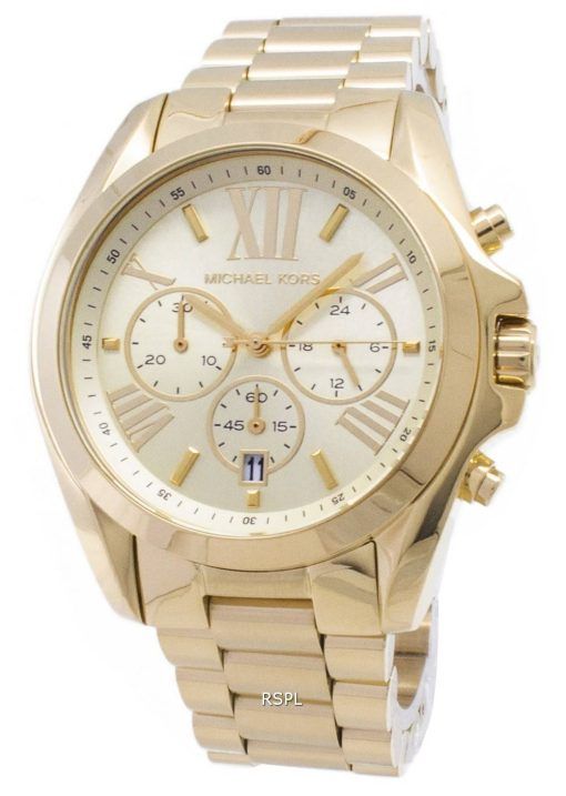 Michael Kors chronographe Bradshaw doré MK5605 montre unisexe