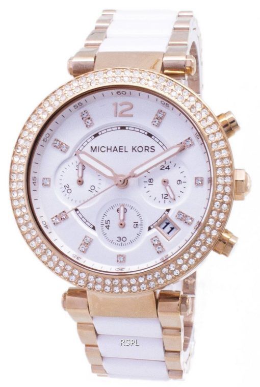 Montre Michael Kors Parker chronographe cristaux MK5774 féminin