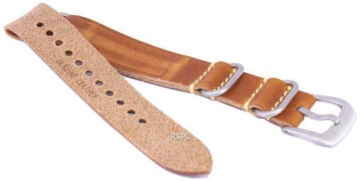 Bracelet de cuir brun Ratio marque 20mm