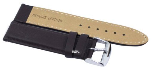 Bracelet de cuir de marque Ratio brun foncé 22mm pour SKX007 SKX009, SKX011, SNZG07, SNZG015