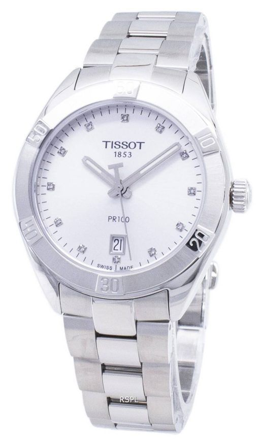 Tissot T-Classic PR 100 Sport T 101.910.11.036.00 T1019101103600 Diamond accents quartz montre femme