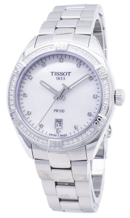 Tissot T-Classic PR 100 Lady Sport T 101.910.61.116.00 T1019106111600 Diamond accents quartz montre femme