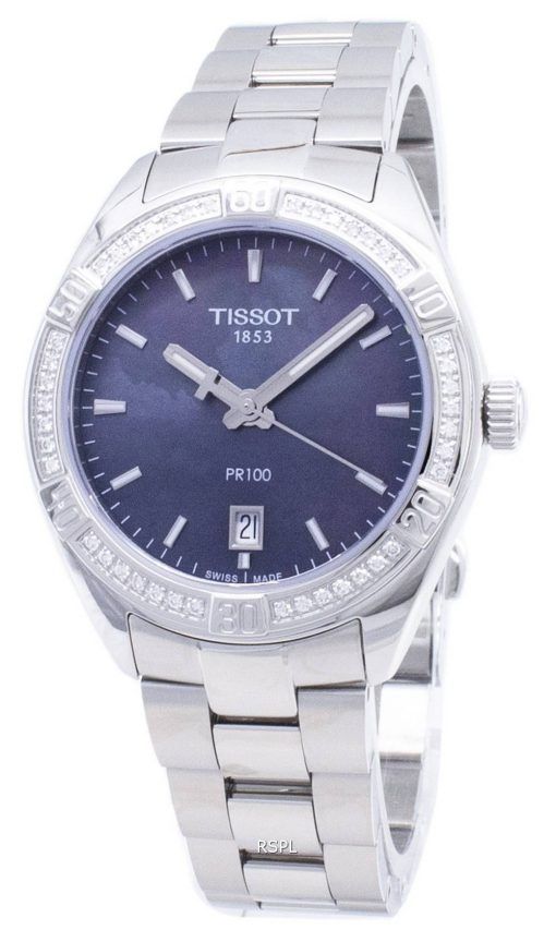 Tissot T-Classic PR 100 Lady Sport T 101.910.61.121.00 T1019106112100 Diamond accents quartz montre femme