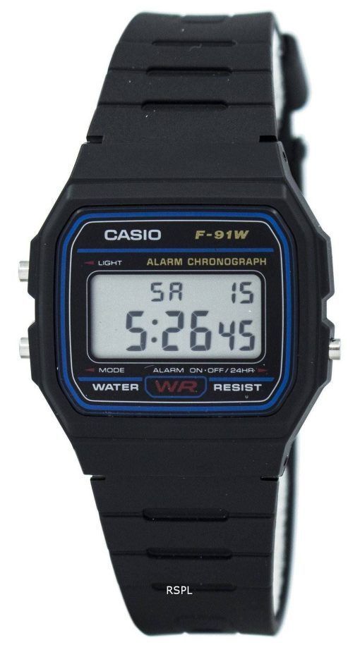 Casio Classic Sport Chronograph F-91W-1SDG F-91W-1 s hommes montre