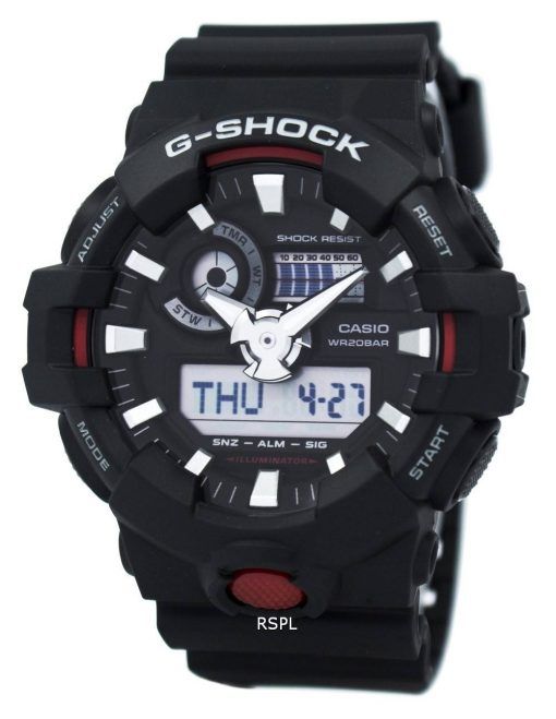 Montre Casio G-Shock Illuminateur analogique numérique GA-700-1A pour homme