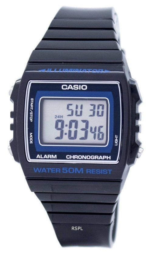 Casio Illuminator alarme chronographe montre unisexe numérique W-215H-8AVDF W215H-8AVDF